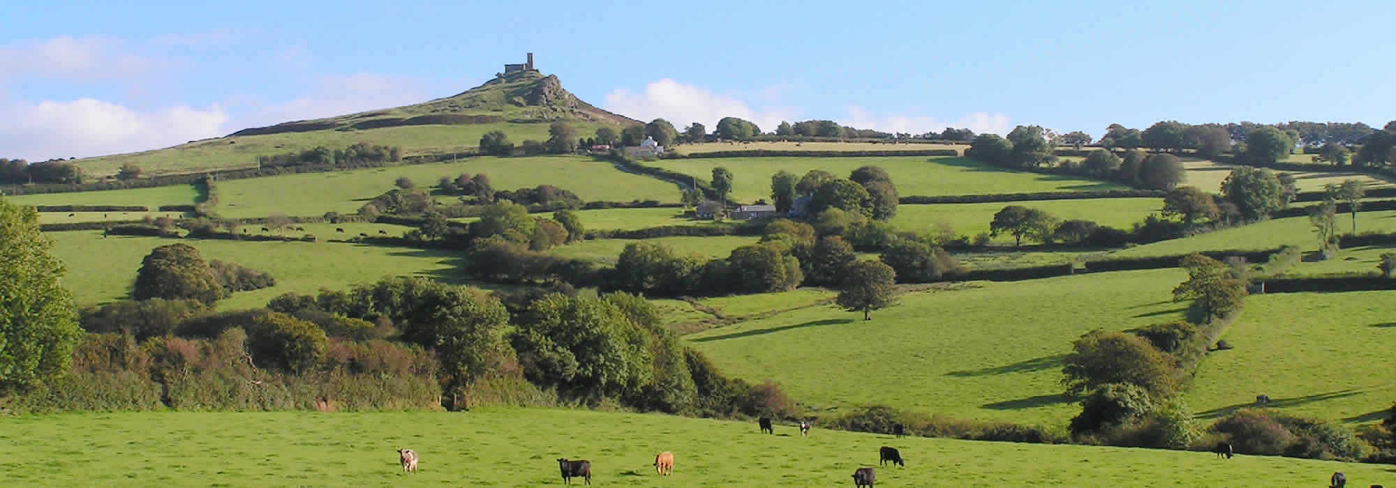 The iconic Brentor Tor Church, Dartmoor National Park